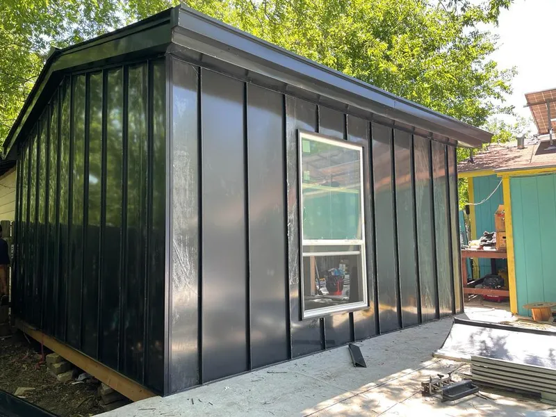 Black standing seam metal wall panels for Roof Inspection in Cranberry